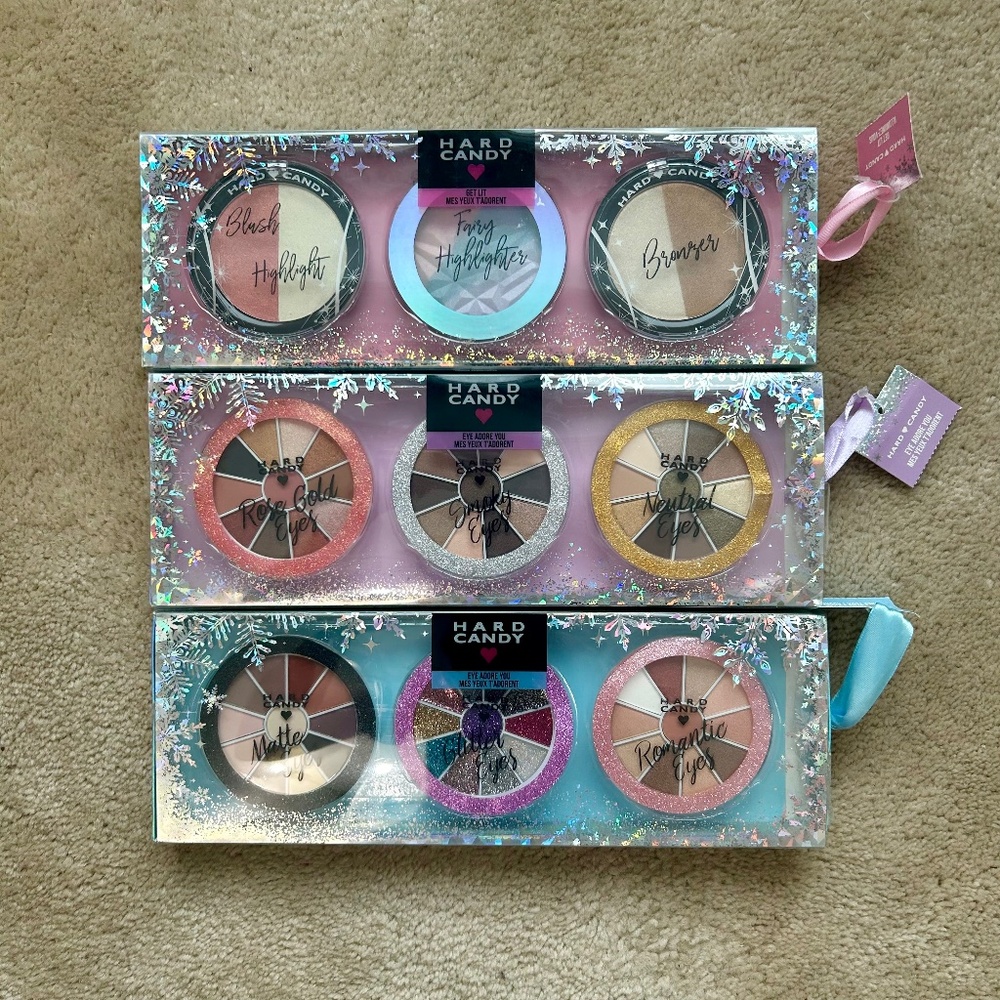 NWT Hard Candy Set of 3 Gift Sets For Eyes and Face